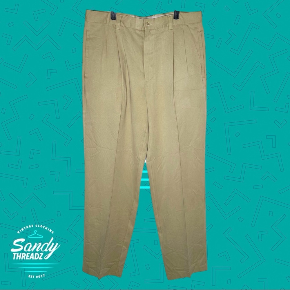Tommy Bahama Silk Pleated Chino Pants - Picture 3 of 7